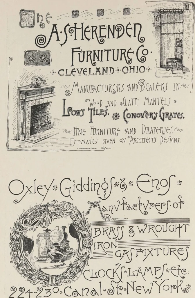 An illustration from Illustrated catalogue of art tiles made by J.G. and J.F. Low, Chelsea, Mass., U.S.A, 1884, leaf 78