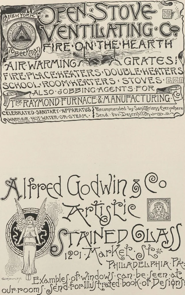 An illustration from Illustrated catalogue of art tiles made by J.G. and J.F. Low, Chelsea, Mass., U.S.A, 1884, leaf 81