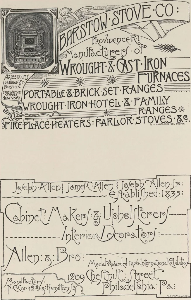 An illustration from Illustrated catalogue of art tiles made by J.G. and J.F. Low, Chelsea, Mass., U.S.A, 1884, leaf 82