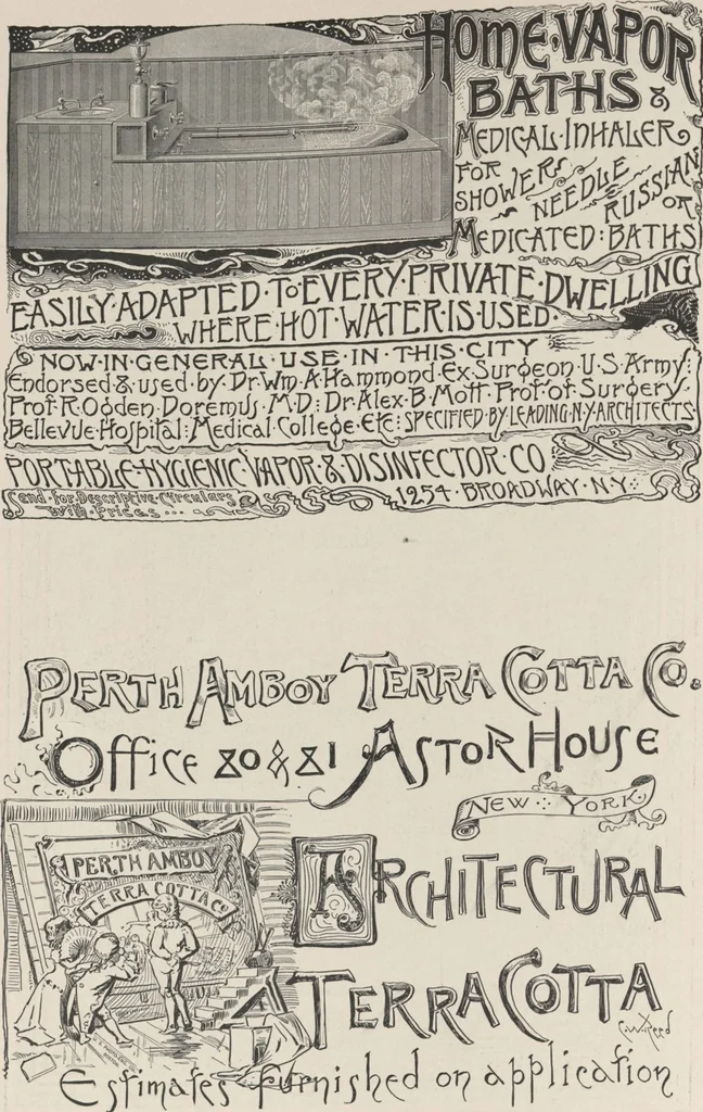An illustration from Illustrated catalogue of art tiles made by J.G. and J.F. Low, Chelsea, Mass., U.S.A, 1884, leaf 90