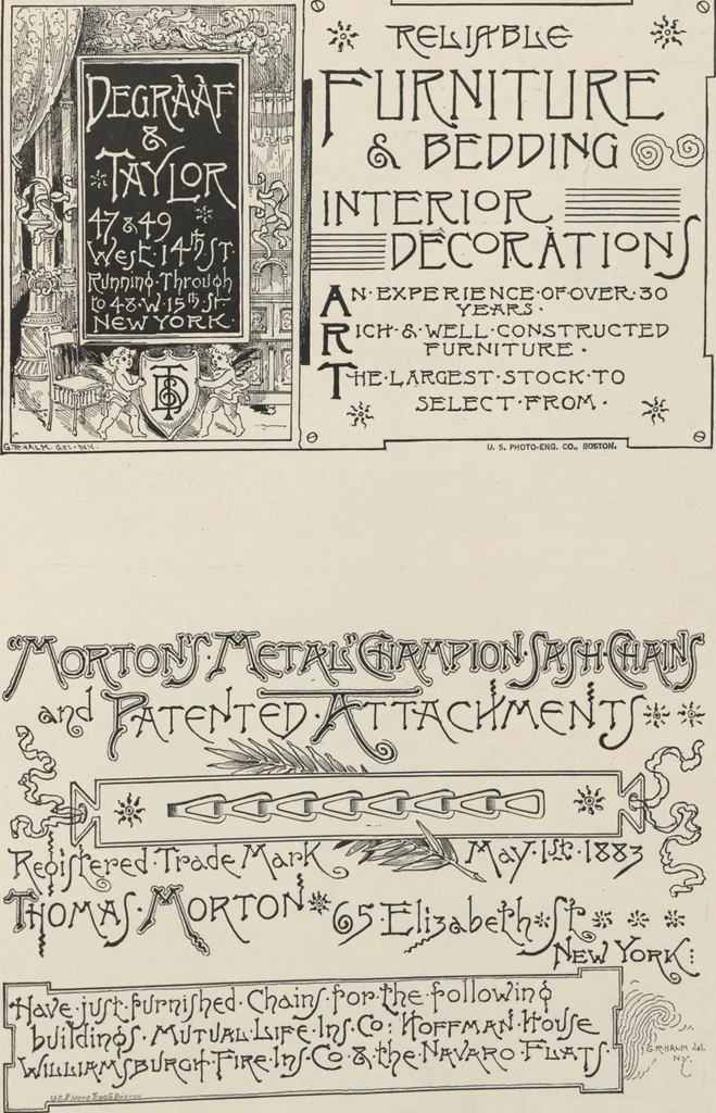 An illustration from Illustrated catalogue of art tiles made by J.G. and J.F. Low, Chelsea, Mass., U.S.A, 1884, leaf 93