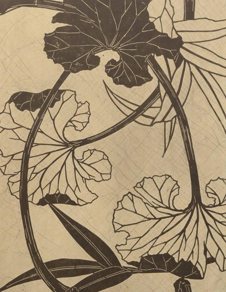 An illustration from Motifs décoratifs tirés des pochoirs japonais / par Th. Lambert, 1909, leaf 46