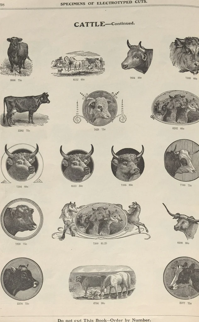 An illustration from Specimens of electrotype cuts, issued by Barnhart Bros. & Spindler, 1900, leaf 104