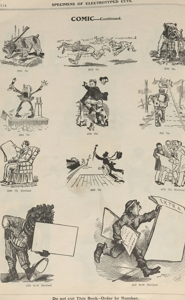 An illustration from Specimens of electrotype cuts, issued by Barnhart Bros. & Spindler, 1900, leaf 120