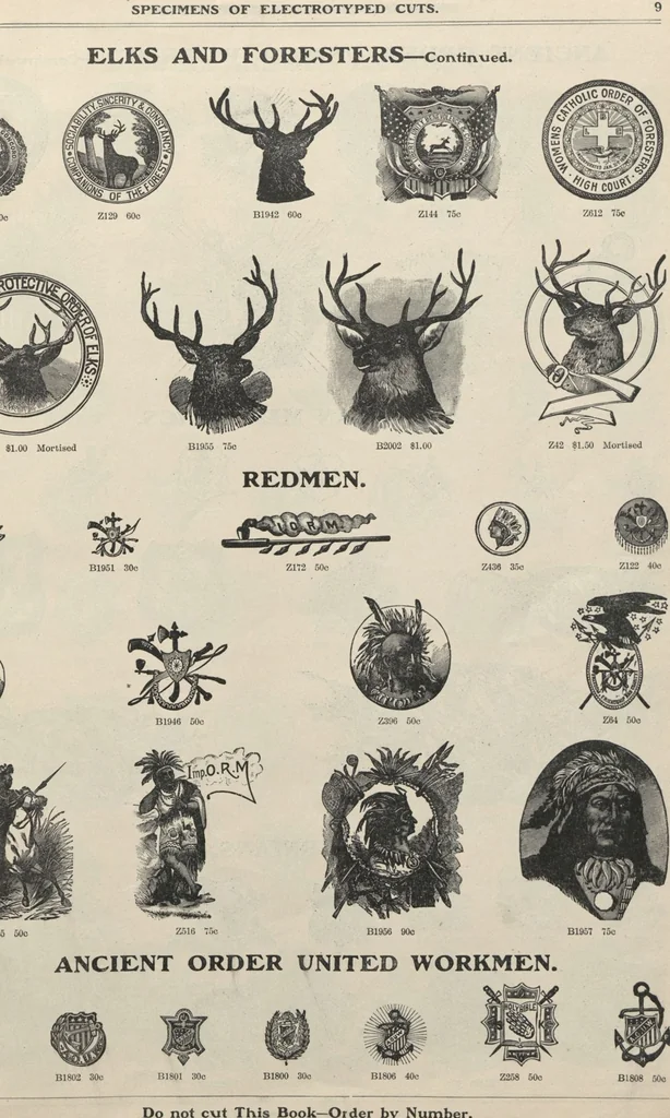 An illustration from Specimens of electrotype cuts, issued by Barnhart Bros. & Spindler, 1900, leaf 15