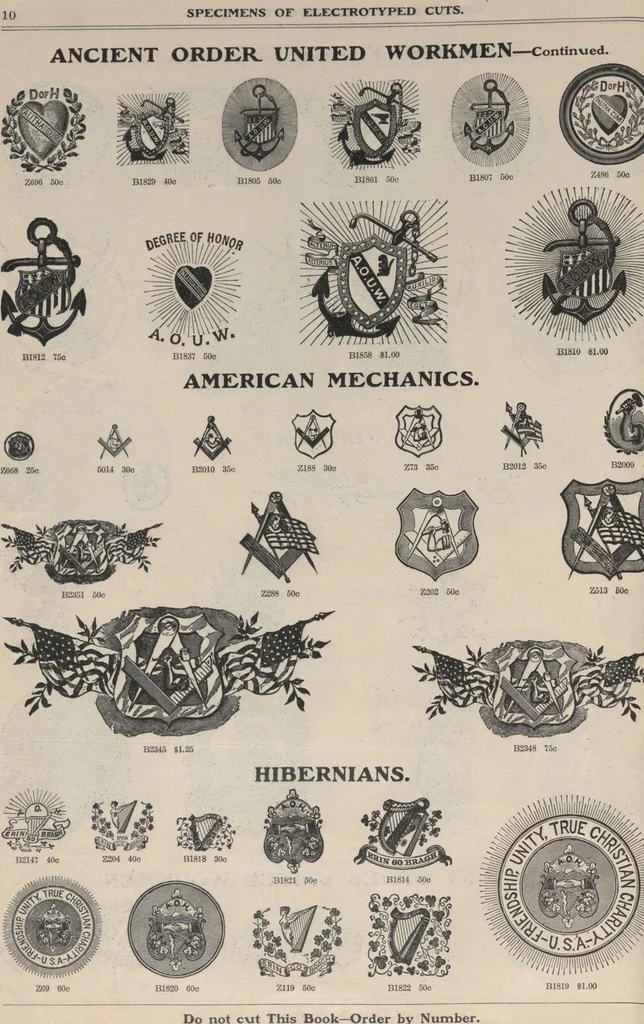 An illustration from Specimens of electrotype cuts, issued by Barnhart Bros. & Spindler, 1900, leaf 16