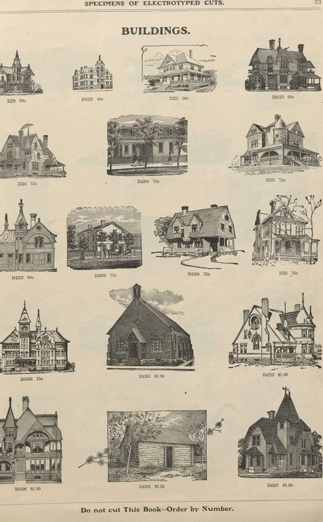 An illustration from Specimens of electrotype cuts, issued by Barnhart Bros. & Spindler, 1900, leaf 39