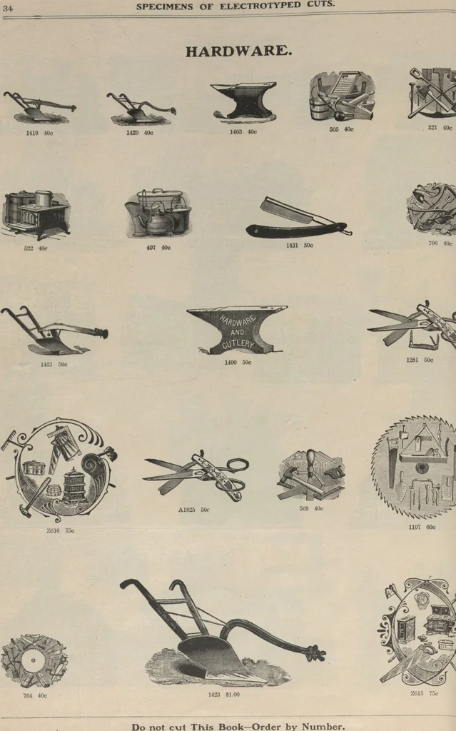 An illustration from Specimens of electrotype cuts, issued by Barnhart Bros. & Spindler, 1900, leaf 40
