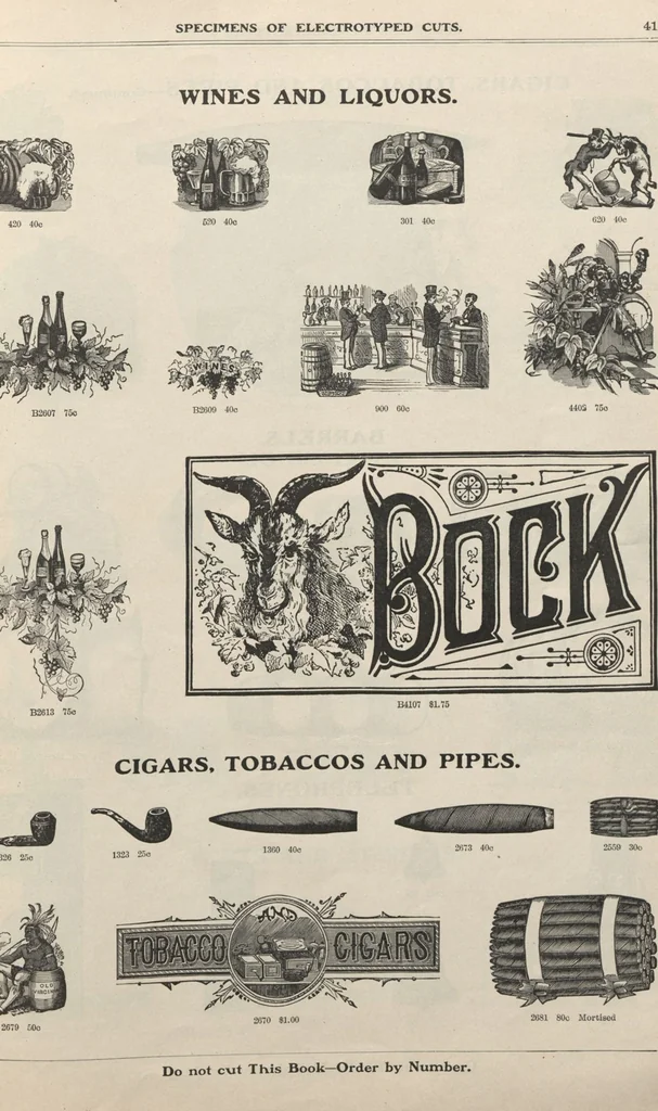 An illustration from Specimens of electrotype cuts, issued by Barnhart Bros. & Spindler, 1900, leaf 47