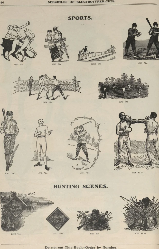 An illustration from Specimens of electrotype cuts, issued by Barnhart Bros. & Spindler, 1900, leaf 52