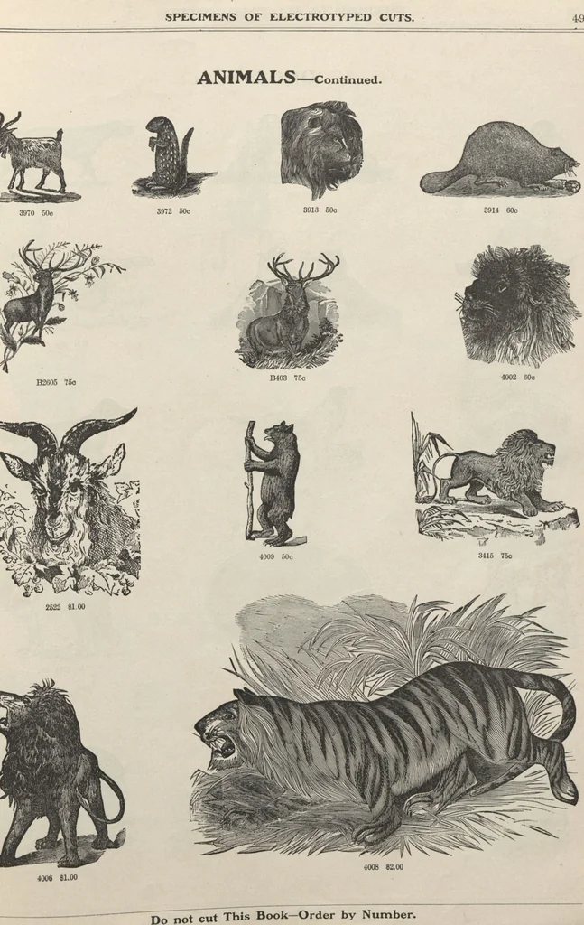 An illustration from Specimens of electrotype cuts, issued by Barnhart Bros. & Spindler, 1900, leaf 55