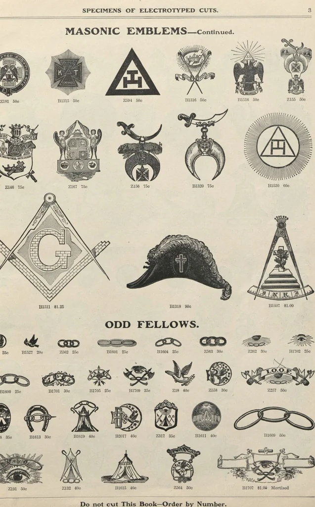 An illustration from Specimens of electrotype cuts, issued by Barnhart Bros. & Spindler, 1900, leaf 9