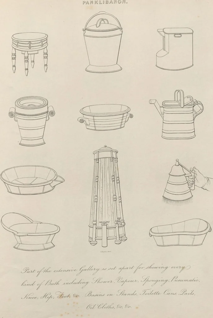 An illustration from The Panklibanon show room, and stove grate manufactory / Bell, Massey, & Co., 1860, leaf 31