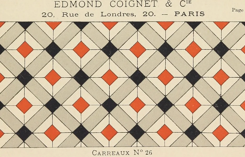 An illustration from Carreaux mosaïques, 1901, leaf 15