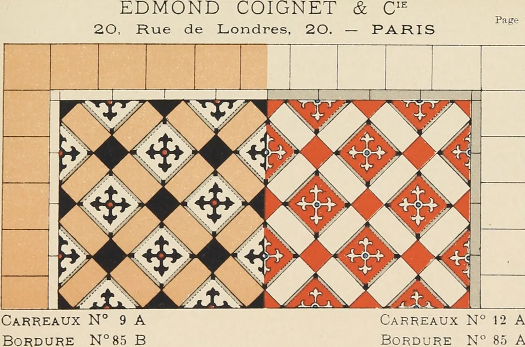 An illustration from Carreaux mosaïques, 1901, leaf 17