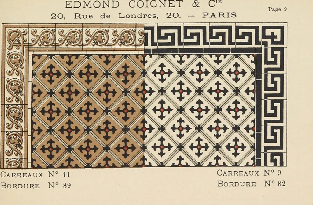 An illustration from Carreaux mosaïques, 1901, leaf 21