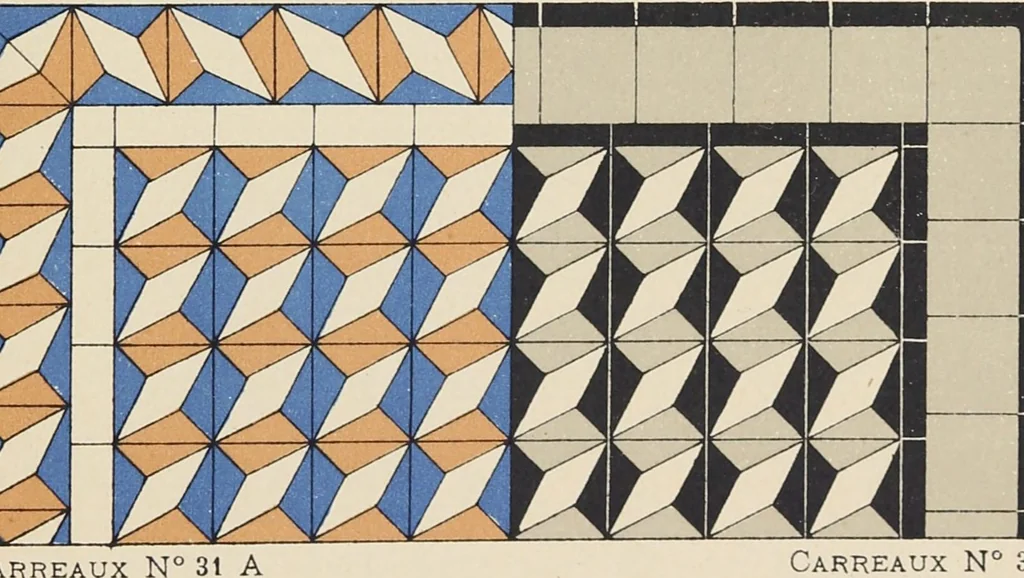 An illustration from Carreaux mosaïques, 1901, leaf 25