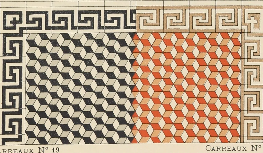 An illustration from Carreaux mosaïques, 1901, leaf 31