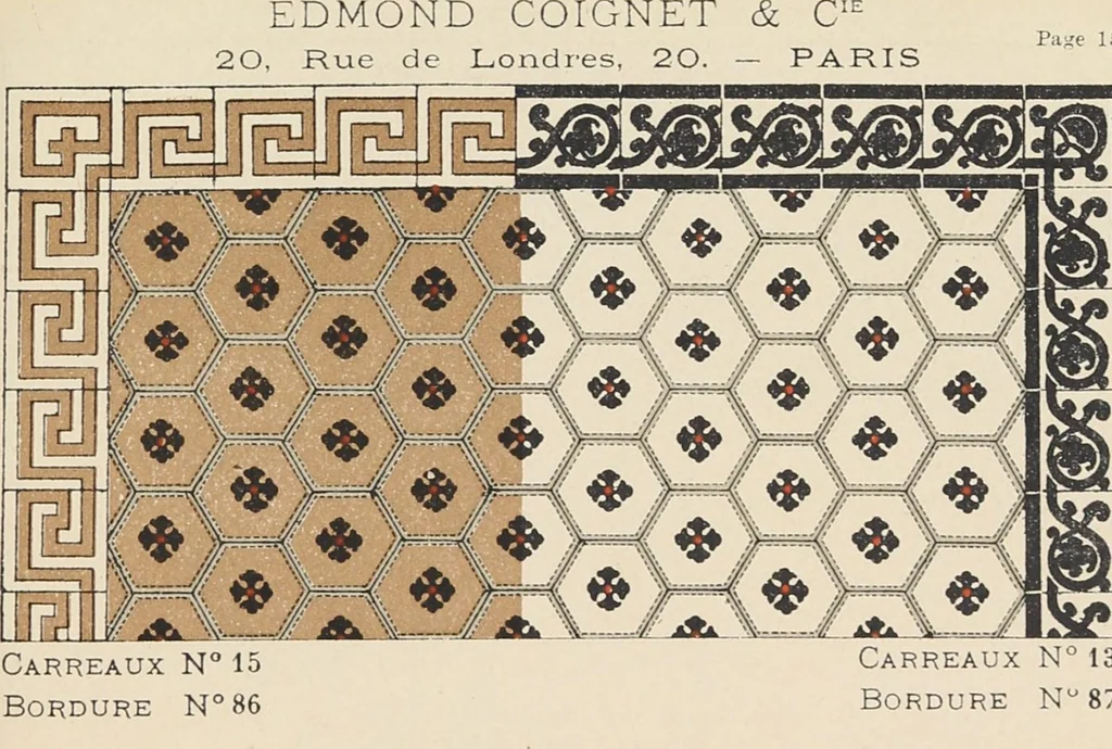 An illustration from Carreaux mosaïques, 1901, leaf 33