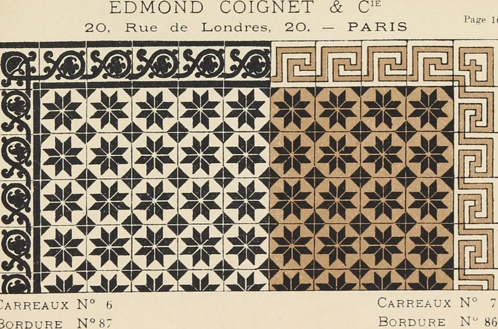 An illustration from Carreaux mosaïques, 1901, leaf 35