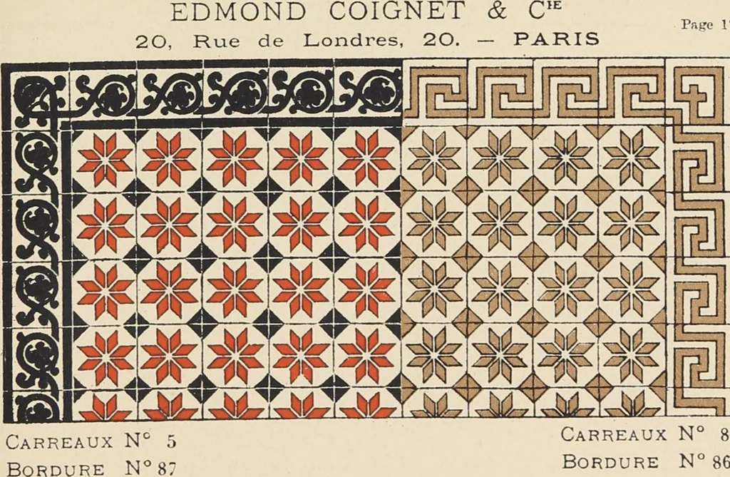 An illustration from Carreaux mosaïques, 1901, leaf 37