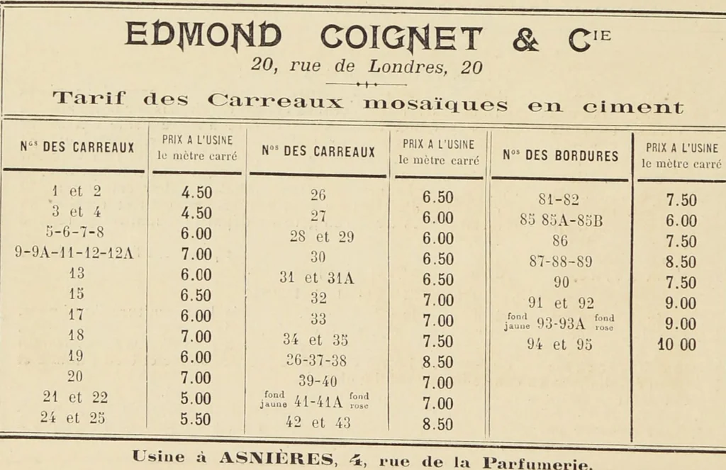 An illustration from Carreaux mosaïques, 1901, leaf 4