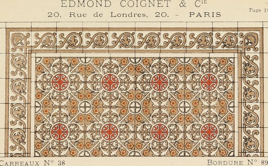 An illustration from Carreaux mosaïques, 1901, leaf 41