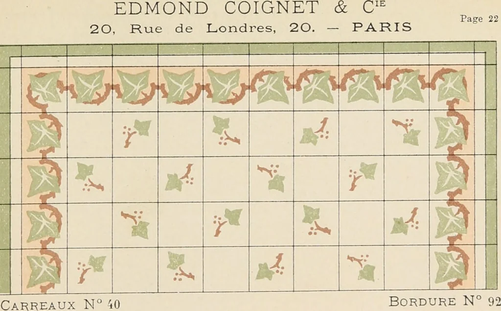 An illustration from Carreaux mosaïques, 1901, leaf 47