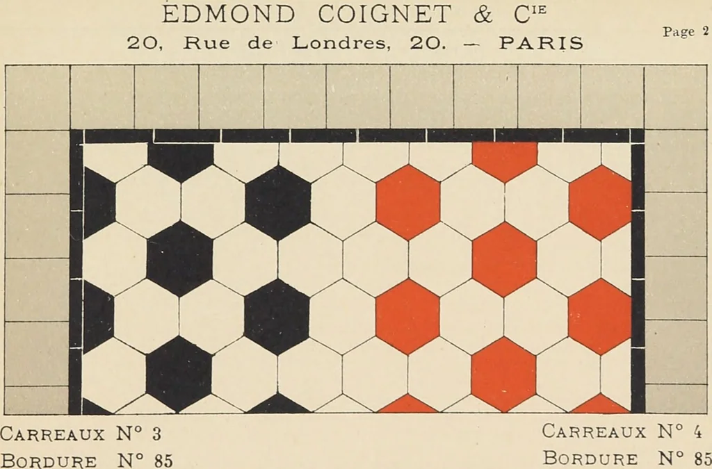 An illustration from Carreaux mosaïques, 1901, leaf 7