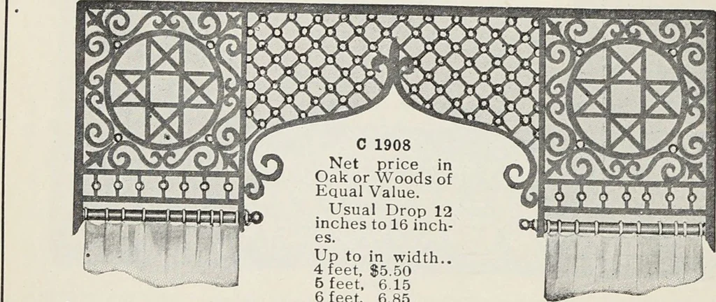 An illustration from Catalogue no. 15 from Chicago Millwork Supply Co., Chicago, U.S.A., manufacturers : doors, windows, mouldings, grilles, mantels, stairwork, etc., etc., 1906, leaf 112