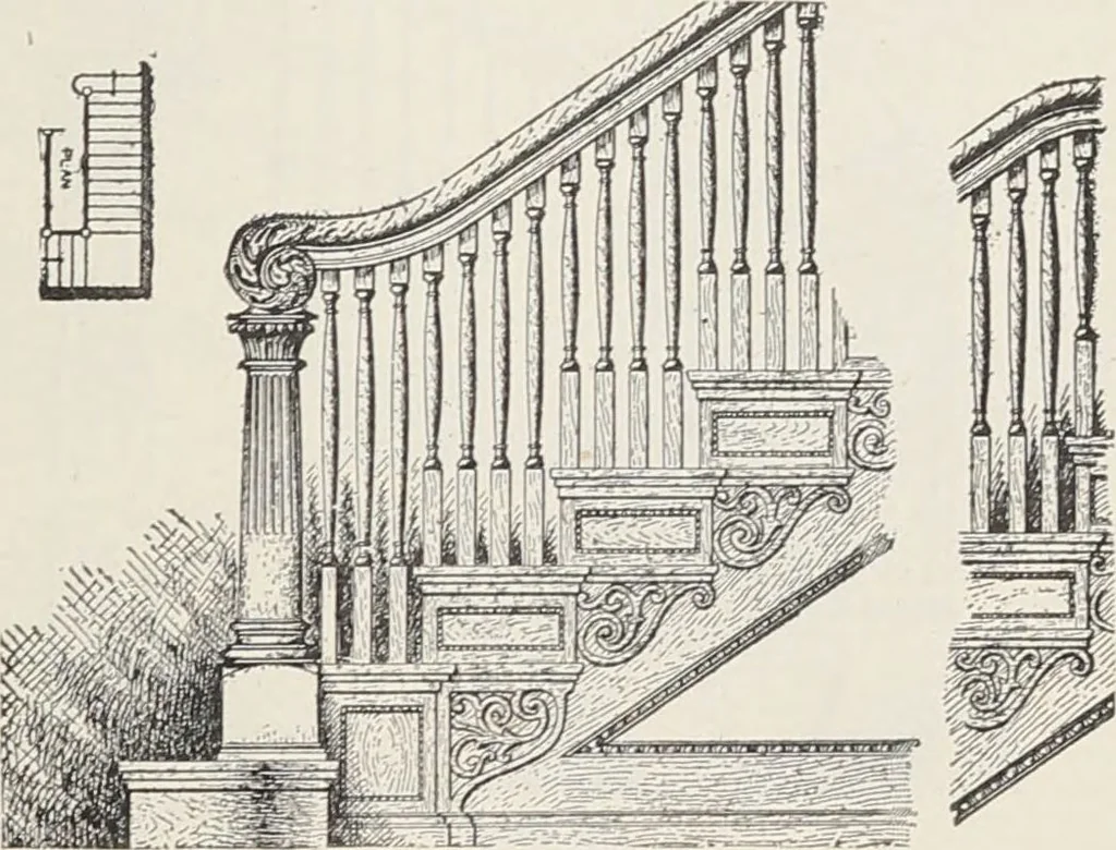 An illustration from Catalogue no. 15 from Chicago Millwork Supply Co., Chicago, U.S.A., manufacturers : doors, windows, mouldings, grilles, mantels, stairwork, etc., etc., 1906, leaf 127