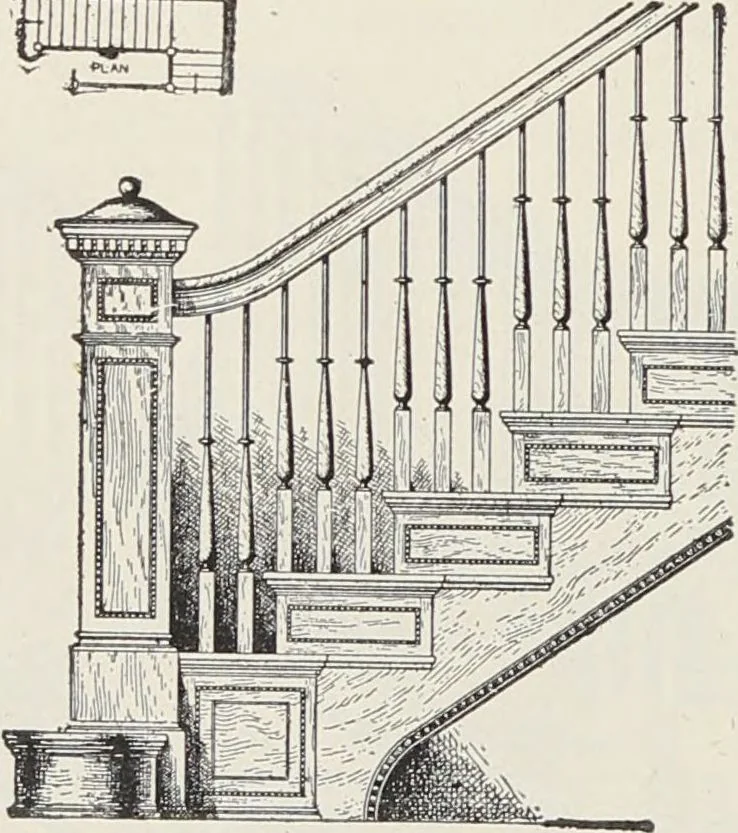 An illustration from Catalogue no. 15 from Chicago Millwork Supply Co., Chicago, U.S.A., manufacturers : doors, windows, mouldings, grilles, mantels, stairwork, etc., etc., 1906, leaf 128
