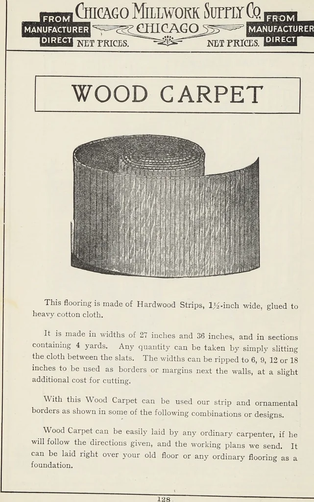 An illustration from Catalogue no. 15 from Chicago Millwork Supply Co., Chicago, U.S.A., manufacturers : doors, windows, mouldings, grilles, mantels, stairwork, etc., etc., 1906, leaf 130