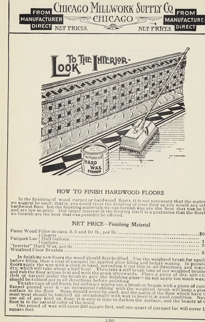 An illustration from Catalogue no. 15 from Chicago Millwork Supply Co., Chicago, U.S.A., manufacturers : doors, windows, mouldings, grilles, mantels, stairwork, etc., etc., 1906, leaf 132