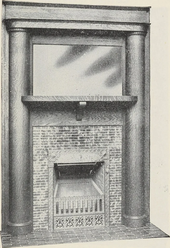 An illustration from Catalogue no. 15 from Chicago Millwork Supply Co., Chicago, U.S.A., manufacturers : doors, windows, mouldings, grilles, mantels, stairwork, etc., etc., 1906, leaf 163