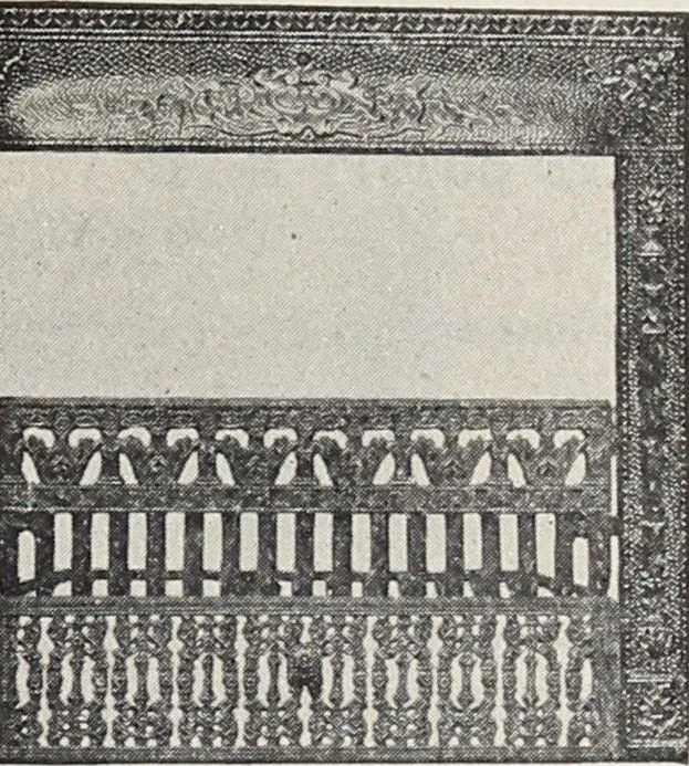 An illustration from Catalogue no. 15 from Chicago Millwork Supply Co., Chicago, U.S.A., manufacturers : doors, windows, mouldings, grilles, mantels, stairwork, etc., etc., 1906, leaf 183