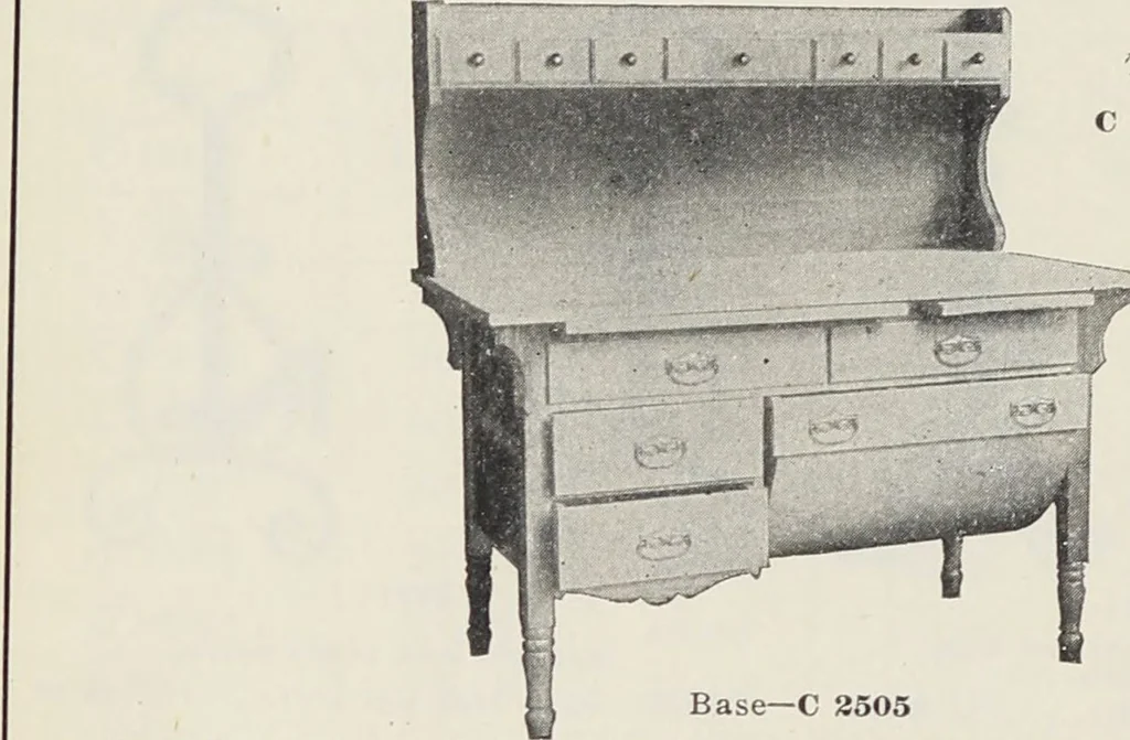 An illustration from Catalogue no. 15 from Chicago Millwork Supply Co., Chicago, U.S.A., manufacturers : doors, windows, mouldings, grilles, mantels, stairwork, etc., etc., 1906, leaf 190