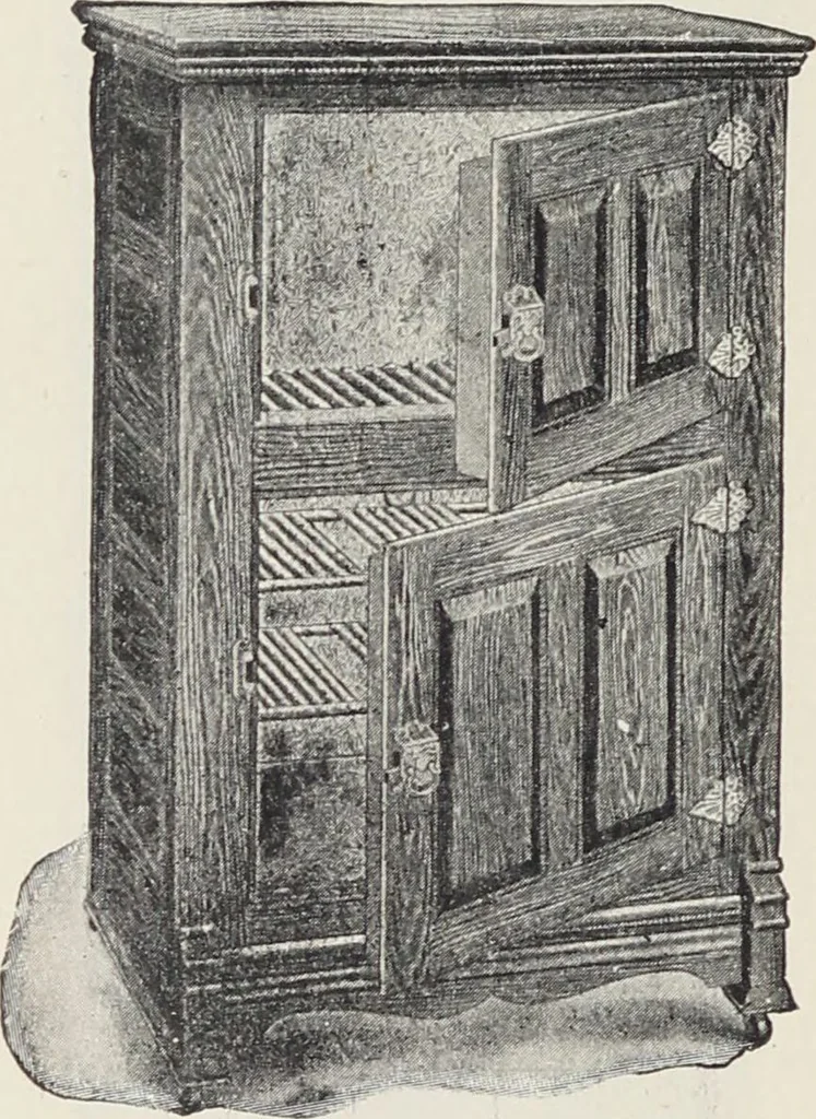 An illustration from Catalogue no. 15 from Chicago Millwork Supply Co., Chicago, U.S.A., manufacturers : doors, windows, mouldings, grilles, mantels, stairwork, etc., etc., 1906, leaf 198