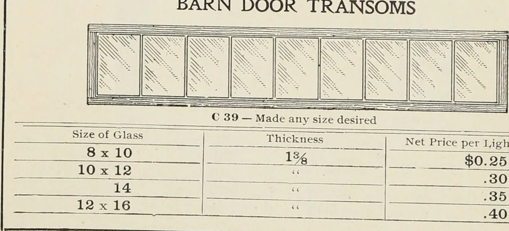 An illustration from Catalogue no. 15 from Chicago Millwork Supply Co., Chicago, U.S.A., manufacturers : doors, windows, mouldings, grilles, mantels, stairwork, etc., etc., 1906, leaf 20
