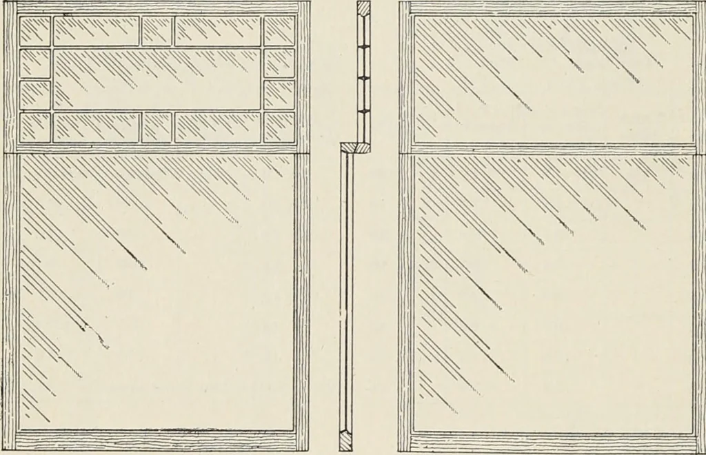 An illustration from Catalogue no. 15 from Chicago Millwork Supply Co., Chicago, U.S.A., manufacturers : doors, windows, mouldings, grilles, mantels, stairwork, etc., etc., 1906, leaf 22