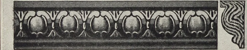 An illustration from Catalogue no. 15 from Chicago Millwork Supply Co., Chicago, U.S.A., manufacturers : doors, windows, mouldings, grilles, mantels, stairwork, etc., etc., 1906, leaf 230