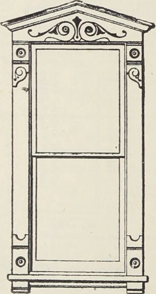 An illustration from Catalogue no. 15 from Chicago Millwork Supply Co., Chicago, U.S.A., manufacturers : doors, windows, mouldings, grilles, mantels, stairwork, etc., etc., 1906, leaf 240