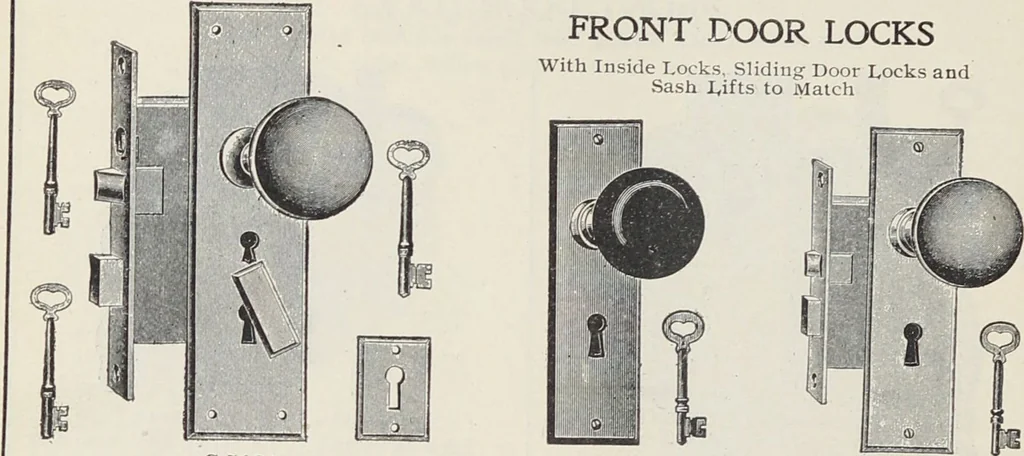 An illustration from Catalogue no. 15 from Chicago Millwork Supply Co., Chicago, U.S.A., manufacturers : doors, windows, mouldings, grilles, mantels, stairwork, etc., etc., 1906, leaf 250