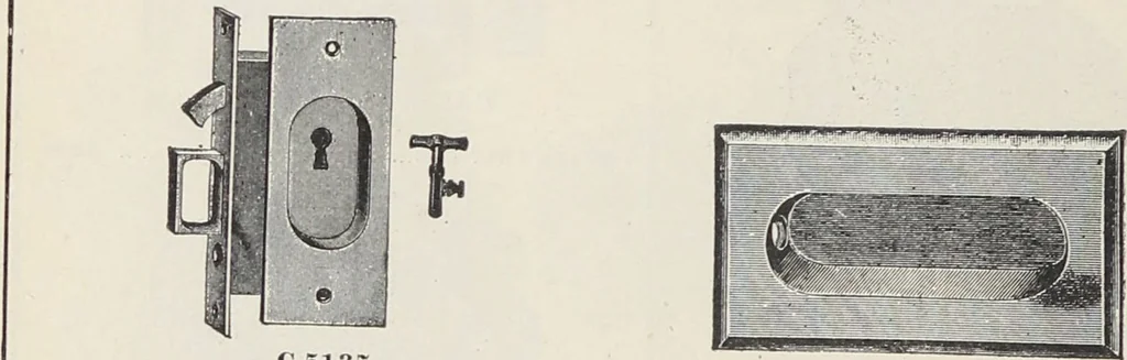 An illustration from Catalogue no. 15 from Chicago Millwork Supply Co., Chicago, U.S.A., manufacturers : doors, windows, mouldings, grilles, mantels, stairwork, etc., etc., 1906, leaf 250