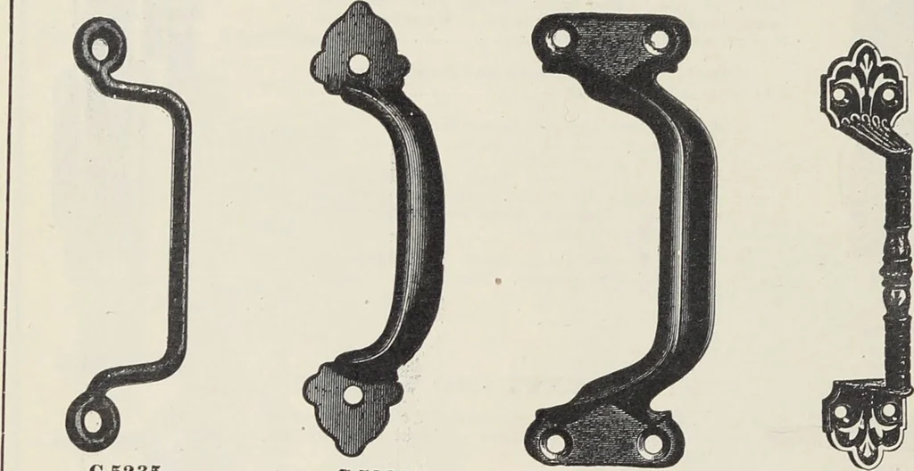 An illustration from Catalogue no. 15 from Chicago Millwork Supply Co., Chicago, U.S.A., manufacturers : doors, windows, mouldings, grilles, mantels, stairwork, etc., etc., 1906, leaf 256