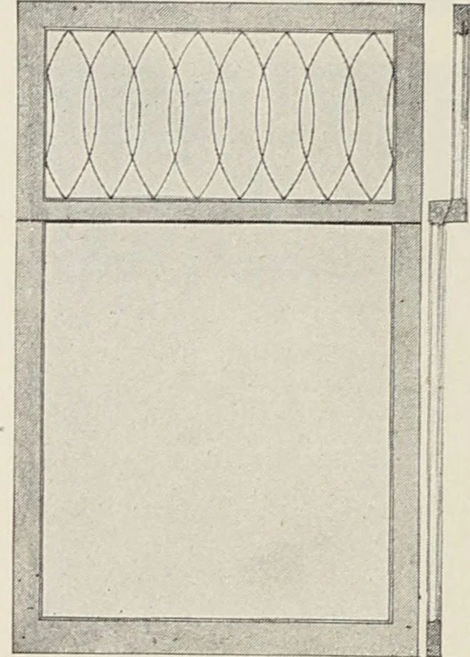 An illustration from Catalogue no. 15 from Chicago Millwork Supply Co., Chicago, U.S.A., manufacturers : doors, windows, mouldings, grilles, mantels, stairwork, etc., etc., 1906, leaf 28