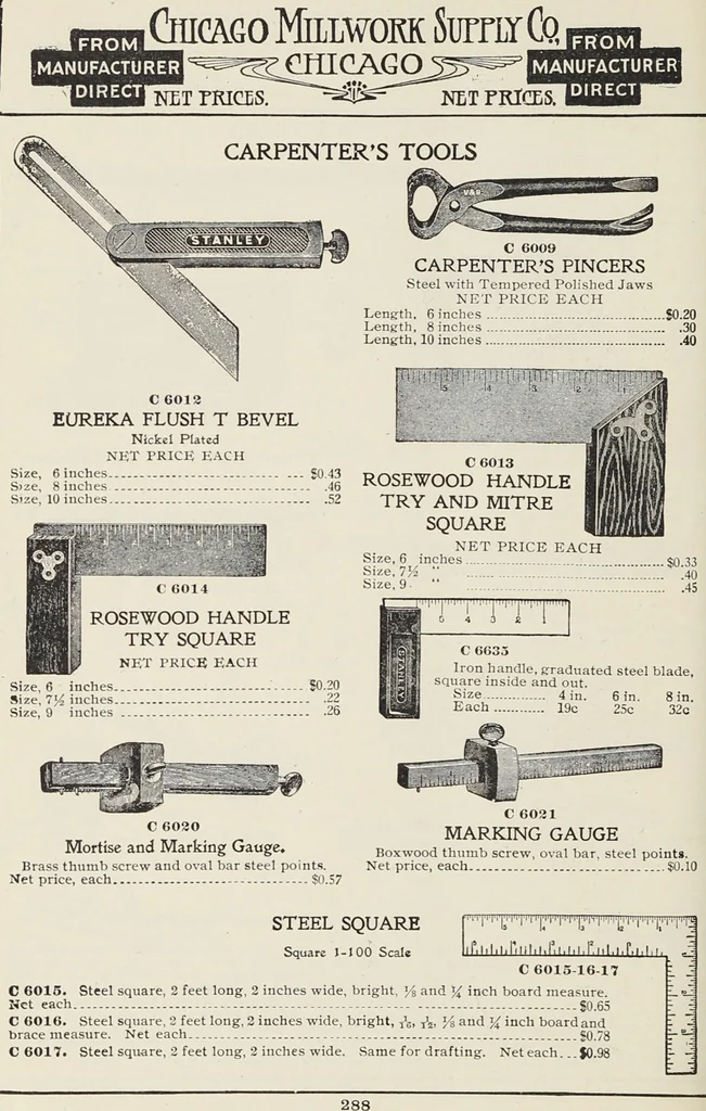 An illustration from Catalogue no. 15 from Chicago Millwork Supply Co., Chicago, U.S.A., manufacturers : doors, windows, mouldings, grilles, mantels, stairwork, etc., etc., 1906, leaf 290