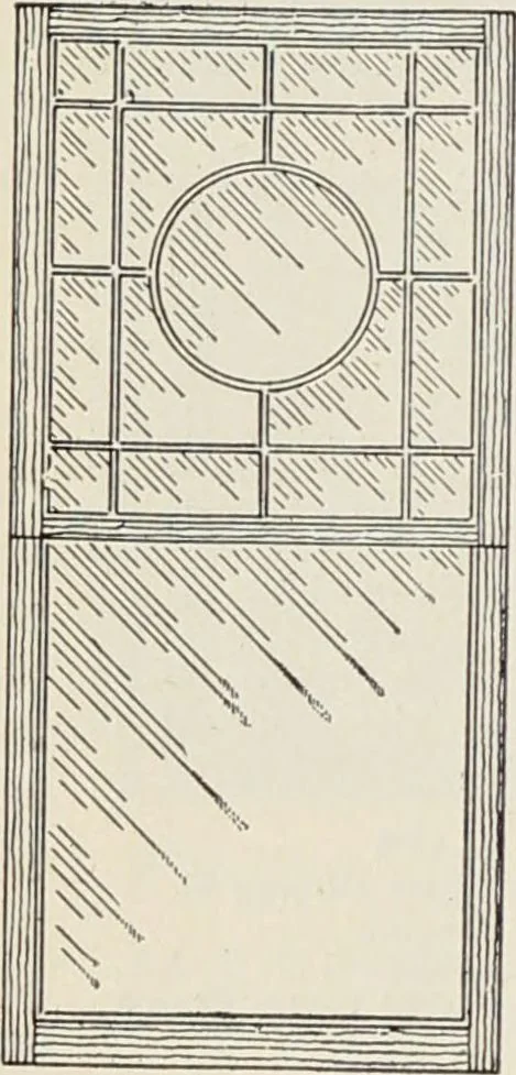 An illustration from Catalogue no. 15 from Chicago Millwork Supply Co., Chicago, U.S.A., manufacturers : doors, windows, mouldings, grilles, mantels, stairwork, etc., etc., 1906, leaf 30