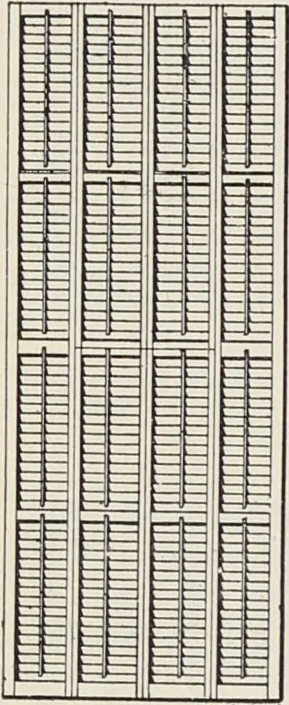 An illustration from Catalogue no. 15 from Chicago Millwork Supply Co., Chicago, U.S.A., manufacturers : doors, windows, mouldings, grilles, mantels, stairwork, etc., etc., 1906, leaf 38