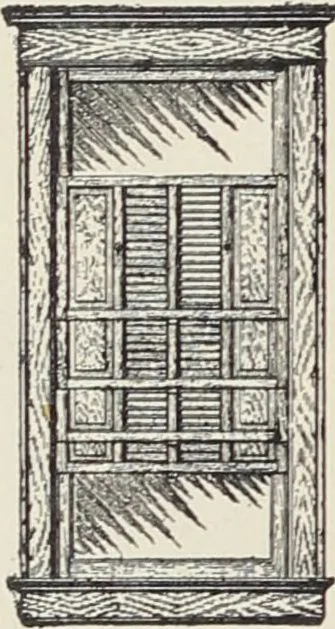 An illustration from Catalogue no. 15 from Chicago Millwork Supply Co., Chicago, U.S.A., manufacturers : doors, windows, mouldings, grilles, mantels, stairwork, etc., etc., 1906, leaf 40